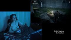 Играть Грудастая брюнетка Бэйли ищет удовольствие в игровом процессе Алана Уэйк (часть 4)