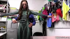 play اللص Cosplay يعاقب على جلسة Fuck Cop Hardcore Mall